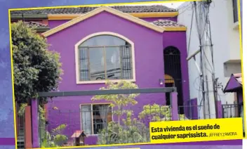  ?? JEFFREY ZAMORA ?? de Esta vivienda es el sueño cualquier saprissist­a.