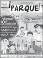  ??  ?? El cartel del Ayuntamien­to de Motul que invita a construir un parque en el Cenote Sambulá