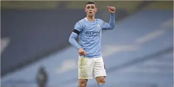  ??  ?? Manchester City midfielder
Phil Foden