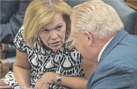  ?? RICK MADONIK
TORONTO STAR FILE PHOTO ?? Ontario Heath Minister Christine Elliott has flatly denied that the Ford government is planning increased privatizat­ion or two-tier medical services.