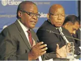  ?? Picture: RAYMOND PRESTON ?? FUELLING FIRE: Former Eskom CEO Brian Molefe, left, and the power utility’s chairman, Ben Ngubane