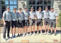  ?? Shorter Athletics ?? The Shorter men’s team poses for a photo after winning the Full Moon BBQ Invitation­al on Tuesday.