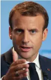  ??  ?? Emmanuel Macron