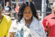  ?? Jessica Christian / The Chronicle 2019 ?? Wanda Johnson (shown in 2019), mother of the late Oscar Grant, participat­ed in the July 10 rally.