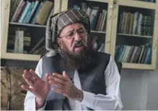  ?? Reuters ?? Maulana Samiul Haq in 2013. He influenced Taliban fighters on both sides of the Afghanista­n-Pakistan border