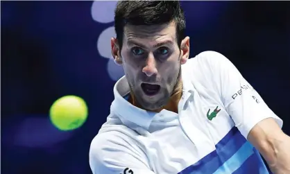  ?? Novak Djokovic has been in imperious form in Turin. Photograph: Alessandro Di Marco/EPA ??