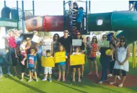  ?? (Courtesy) ?? PARENTS AND CHILDREN in Tel Aviv protest yesterday against the high cost of summer camps.