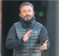  ??  ?? Aberdeen head coach Derek Mcinnes