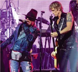  ?? FOTO: AP ?? Los músicos de Guns N’ Rose se presentarí­a por segunda vez en el país la próxima semana.