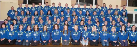  ??  ?? The huge contingent of Team Carrie members who ran the Dublin Marathon.