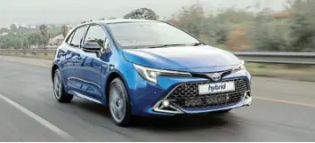  ?? ?? Corolla hatchback now available as a hybrid.