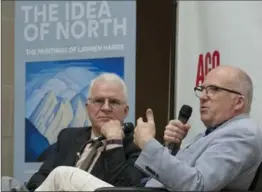  ?? KEITH BEATY, TORONTO STAR ?? Steve Martin, left, participat­ed in a Q&A with co-curator Andrew Hunter of the AGO.