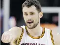 ?? TONY DEJAK/THE ASSOCIATED PRESS ?? Cleveland’s Kevin Love will return to Minnesota on Saturday for the first time since being traded to the Cavs.