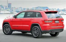  ??  ?? Grand Cherokee Trailhawk pictured in the city. We didn’t take it there, honest.