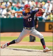  ?? LACHLAN CUNNINGHAM / GETTY IMAGES ?? Minnesota Twins ace Jose Berrios — a year-round workout warrior nicknamed “La Makina” (the machine) — is 8-5 this season with a 3.00 ERA and 104 strikeouts in 117 innings.