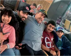  ?? Supplied photos ?? The Emirati family waiting for their flight to london at the airport in oslo. They refused to a board Qatar Airways flight and contacted the UAE Embassy, which helped them book tickets via British Airways on the same route. —