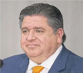  ?? ANTHONY VAZQUEZ/SUN-TIMES FILE PHOTO ?? Gov. J.B. Pritzker supports the Healthcare Protection Act, which would ban prior authorizat­ion for inpatient mental health treatment. The legislatio­n has been approved by the Illinois House and awaits action in the state Senate.