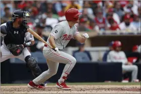  ?? GREGORY BULL – THE ASSOCIATED PRESS ?? Phillies outfielder Adam Haseley is back from the injured list after his first major league stint was cut short by a groin injury.