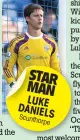  ??  ?? STAR MAN LUKE DANIELS Scunthorpe