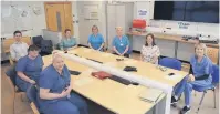  ??  ?? Royal approval Caring University Hospital Monklands staff were on hand for a surprise phone call from the Duke and Duchess of Cambridge