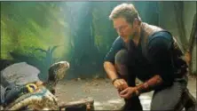  ?? UNIVERSAL PICTURES ?? Chris Pratt is back with the dinosaurs in “Jurassic World: Fallen Kingdom.”