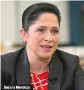  ??  ?? Susana Mendoza