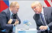  ?? AP FILE ?? Donald Trump with Vladimir Putin at the G20 Summit.
