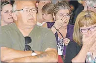  ?? NIKKI SULLIVAN/CAPE BRETON POST ?? An emotional crowd turned out for the informatio­n meeting about mental health and bullying at the North Sydney Fire Hall Monday night.