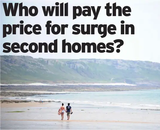  ??  ?? Second home owners in Swansea, including Gower beauty spots like Port Eynon, will have to pay double council tax from April 1.