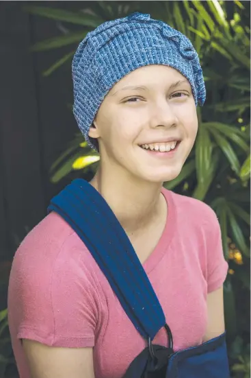  ??  ?? COURAGE: Charlotte Phillips, of Cairns, is a Queensland Children’s Hospital ambassador.