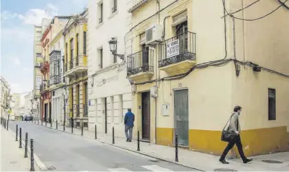  ?? JOSÉ PEDRO JIMÉNEZ ?? Parras, esquina con Uribarri. Será el recorrido más accesible de Galarza a San Juan, plaza Mayor y casco histórico.