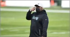  ?? DERIK HAMILTON — THE ASSOCIATED PRESS ?? Eagles assistant coach Duce Staley walks on the field before a game against New Orleans on Dec. 13.