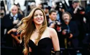  ?? VENANCE/AFP VIA GETTY IMAGES/TNS LOIC ?? Colombian singer Shakira arrives for the screening of the film “Elvis” during the 75th edition of the Cannes Film Festival in Cannes, southern France, on May 25, 2022.