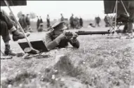  ??  ?? The Commanding Officer of theAIF Rifle Team, Lieutenant-Colonel R.H. Beardsmore DSO VD, shooting in the King’s Prize at Bisley Rifle Range, 18 July 1919. Beardsmore won his Distinguis­hed Service Order at the Battle of Fromelles.