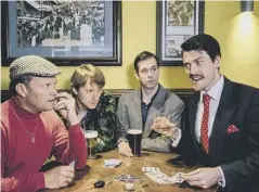  ??  ?? 0 Nick Moon (left) in Only Fools: The (Cushty) Dining Experience