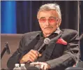  ?? / AP-Barry Brecheisen ?? Burt Reynolds appears at the Wizard World Chicago Comic-Con in Aug. 2015. Reynolds, who starred in films including “Boogie Nights,” and the “Smokey and the Bandit” films, died at age 82, according to his agent.