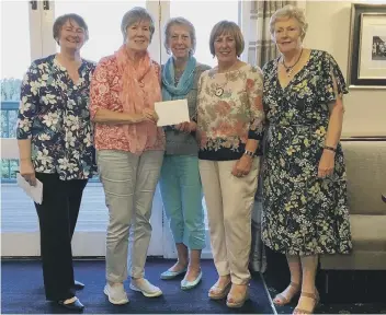  ??  ?? Herrington Hopefuls, Blanche, Margaret, Marjorie and Judith with Federation Chair Margaret Carter.