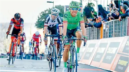  ?? FOTO CORTESÍA CANNONDALE ?? En su tercera participac­ión en la País Vasco (en 2010 se retiró y en 2011 fue 60°), Urán está cerca de su primer podio. En contrarrel­oj ha mostrado buenas condicione­s.