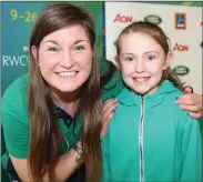  ??  ?? Emma Ní Chonchubha­ir was delighted to meet Anna Caplice