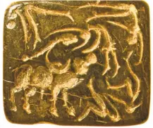  ??  ?? A SEAL made of stone, found at Mohenjodar­o, depicting ‘jallikattu’ that was prevalent during the Indus civilisati­on. The author skilfully connects the seal to ‘jallikattu’, the famous bull sport in Madurai district.