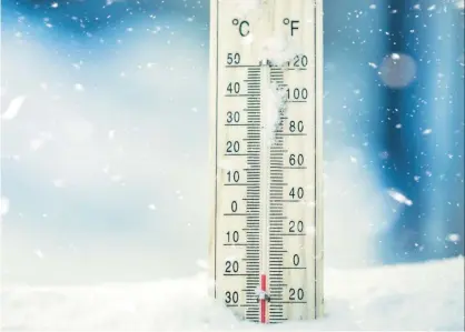  ?? TRIBUNE CONTENT AGENCY ?? Wednesday could be the lowest temperatur­e in two years in the Chicago metro area, with wind chills making it feel minus 10 to minus 20 degrees.