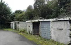  ??  ?? Before and after: old rundown garages have been converted into smart semi-detached homes in Elizabeth Road