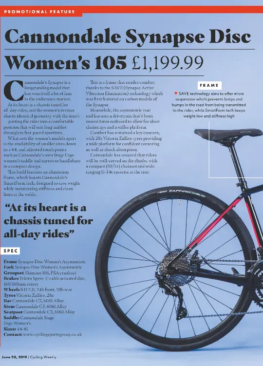 Synapse disc women's best sale 105