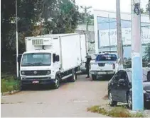  ?? REPRODUÇÃO ?? Caminhão de laticínios roubado foi recuperado, mas estava vazio