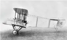  ?? ?? The model of plane - the DH4 - which crashed in Fermoy in 1923.