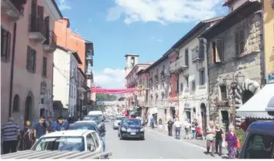  ??  ?? monday. The main road of the village of Amatrice, Italy.