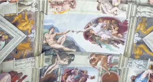  ??  ?? ●●No trip to Rome is complete without a visit to see the ceiling of the Sistine Chapel at the Vatican
