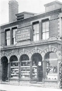  ??  ?? Griffith’s pharmacy in Great Bridge