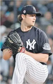  ?? ?? Gerrit Cole, carta de triunfo de los Yankees para el crucial encuentro de esta noche.