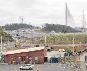  ?? Picture: Steve Brown. ?? Ferrytoll Park and Ride, near Inverkeith­ing.